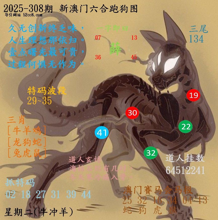 新澳门六合跑马图308期