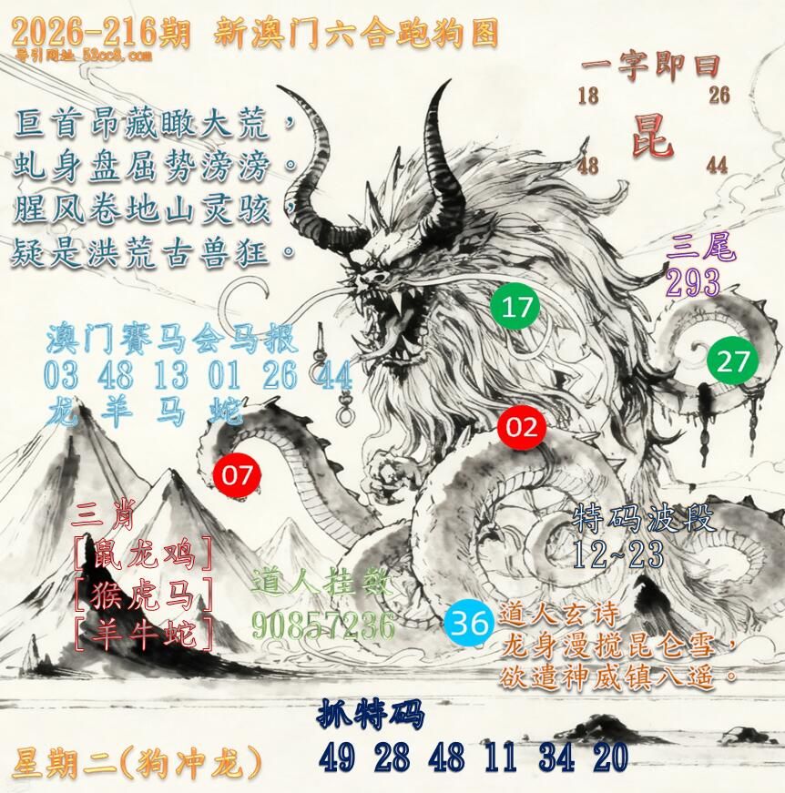 新澳门六合跑马图216期