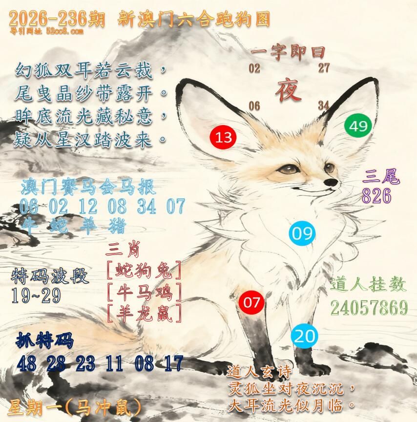 新澳门六合跑马图236期